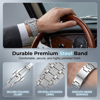 ⌚💎 High-Luxury Diamond Quartz Watch – 50% RABATT! Edles Design, funkelnde Zirkonia, präzises Quarzwerk – zeitlose Eleganz für dein Handgelenk. 🔥✨