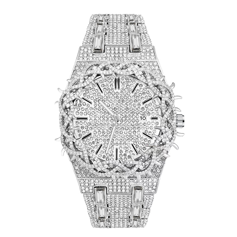 ⌚💎 High-Luxury Diamond Quartz Watch – 50% RABATT! Edles Design, funkelnde Zirkonia, präzises Quarzwerk – zeitlose Eleganz für dein Handgelenk. 🔥✨