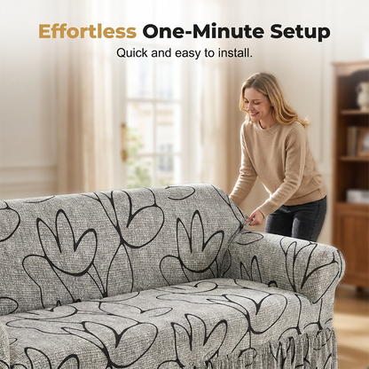 🛍️ 50 % Rabatt – Dehnbarer Sofa-Überzug – passgenau, rutschfest & waschbar – für eine stilvolle & geschützte Couch 🛋️