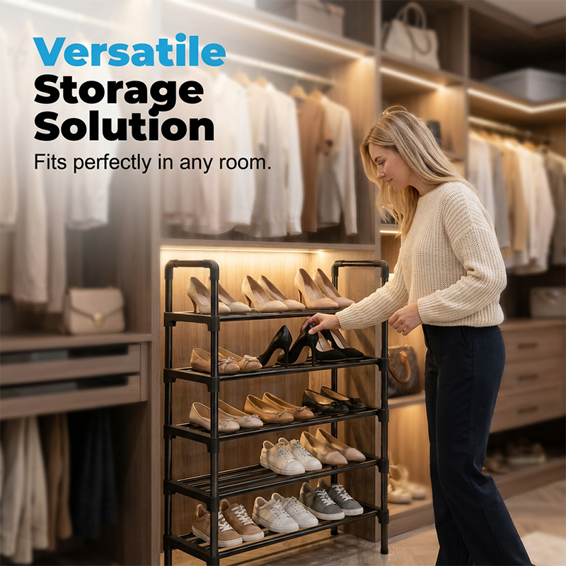 👟 Platzsparendes Mehrstöckiges Schuhregal – Schluss mit Schuhchaos im Zuhause! ✨