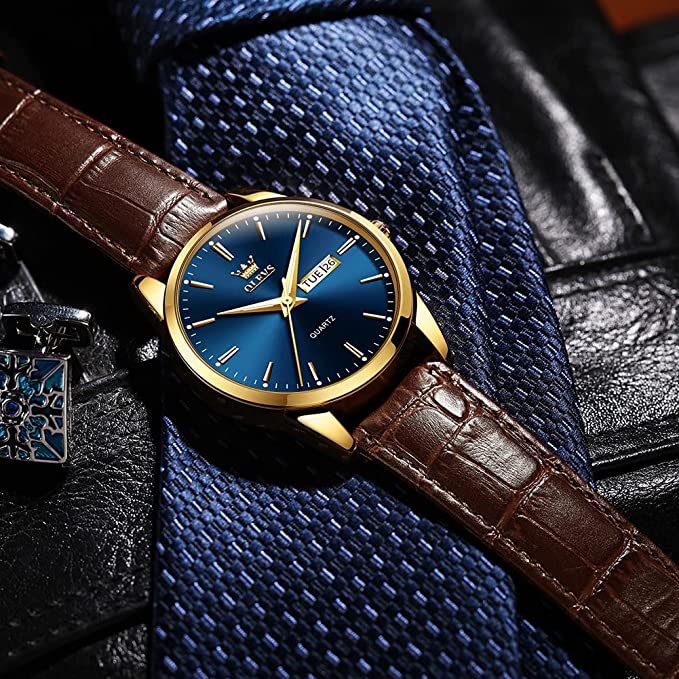 📢📢 50 % RABATT !! ⏰ Herrenuhr im schlichten Design mit Tag- und Datumsanzeige – Analogquarzuhr aus Edelstahl für Herren, klassische Herrenuhr mit leuchtenden Zeigern, Zifferblatt in Schwarz/Weiß/Blau
