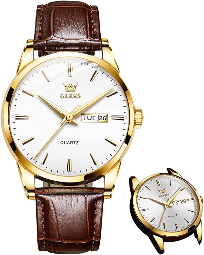 📢📢 50 % RABATT !! ⏰ Herrenuhr im schlichten Design mit Tag- und Datumsanzeige – Analogquarzuhr aus Edelstahl für Herren, klassische Herrenuhr mit leuchtenden Zeigern, Zifferblatt in Schwarz/Weiß/Blau