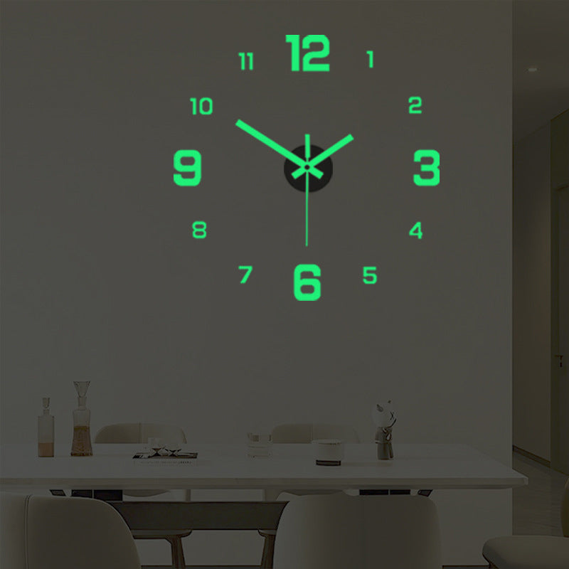 📢📢50 % Rabatt!!🥳💞 50K+ VERKAUFT! ⚡⏰3D-Wanduhr-Set aus selbstleuchtendem Acryl zur Selbstmontage