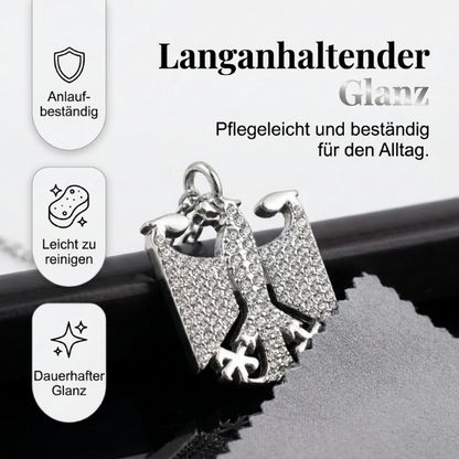 🦅🇩🇪 Halskette mit Bundesadler-Emblem – 50% RABATT! Trage deine Verbundenheit mit Stolz – edles Design, hochwertig verarbeitet. 🔥✨
