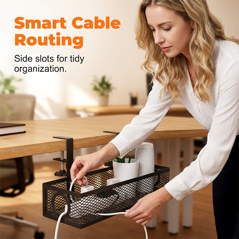 🔥 Blitzangebot! 🚀 Untertisch-Kabelorganizer – Kabel sauber versteckt, ohne Bohren, jetzt Arbeitsplatz optimieren! 💻✨