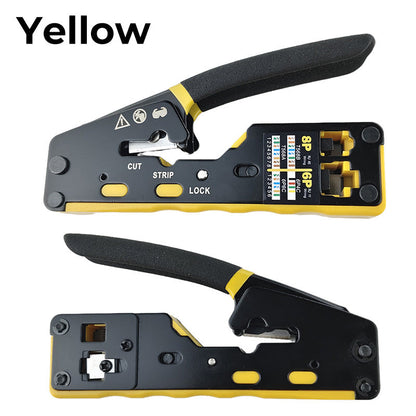🔧 Multifunktions-Netzwerkzange für RJ45 – Durchgangs-Crimper für Cat5/Cat6, präzise & robust für Netzwerktechnik & Heimwerker 🛠️