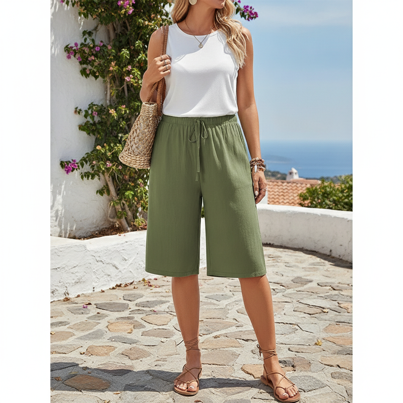 👖 JETZT 50% RABATT! ⏰ Damen Weite Bein Hose – Fließend & Leicht – Perfekt für Sommer, Büro oder lässige Eleganz – Bequem und Vielseitig 🌸✨