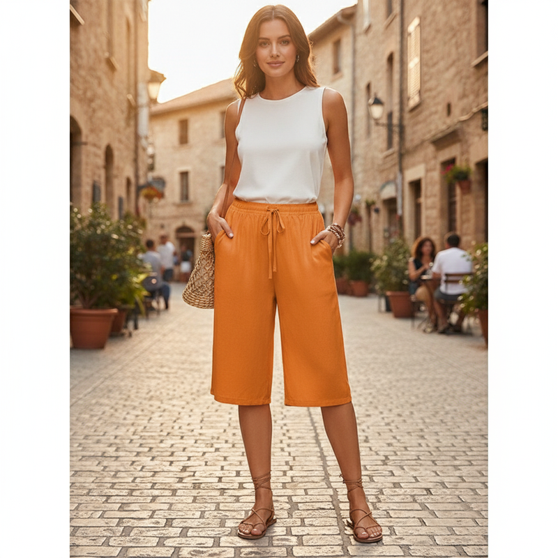 👖 JETZT 50% RABATT! ⏰ Damen Weite Bein Hose – Fließend & Leicht – Perfekt für Sommer, Büro oder lässige Eleganz – Bequem und Vielseitig 🌸✨