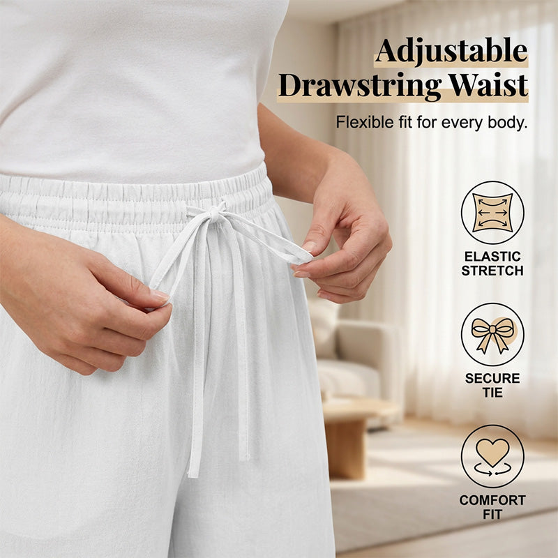 👖 JETZT 50% RABATT! ⏰ Damen Weite Bein Hose – Fließend & Leicht – Perfekt für Sommer, Büro oder lässige Eleganz – Bequem und Vielseitig 🌸✨