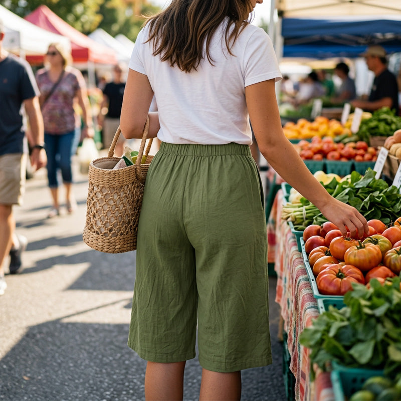 👖 JETZT 50% RABATT! ⏰ Damen Weite Bein Hose – Fließend & Leicht – Perfekt für Sommer, Büro oder lässige Eleganz – Bequem und Vielseitig 🌸✨
