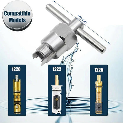 🔧 ZEITLICH BEGRENZT: 50 % RABATT! ⚙️ Schwerlast-Armaturen-Kartuschenabzieher – ergonomischer T-Griff, robustes Messing, einfache DIY-Anwendung