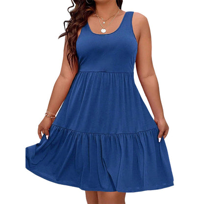 📢📢50% RABATT !! ⏰Ärmelloses Knielanges Kleid für Damen