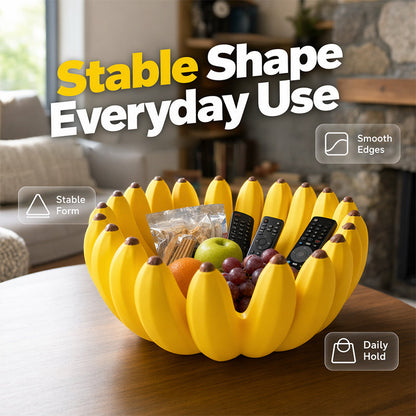 🍌 Bananenförmige Aufbewahrungsbox – 3D-Design, vielseitig als Obstschale oder für Kleinigkeiten, dekorativ & praktisch für Küche, Wohnzimmer & Büro 🏠
