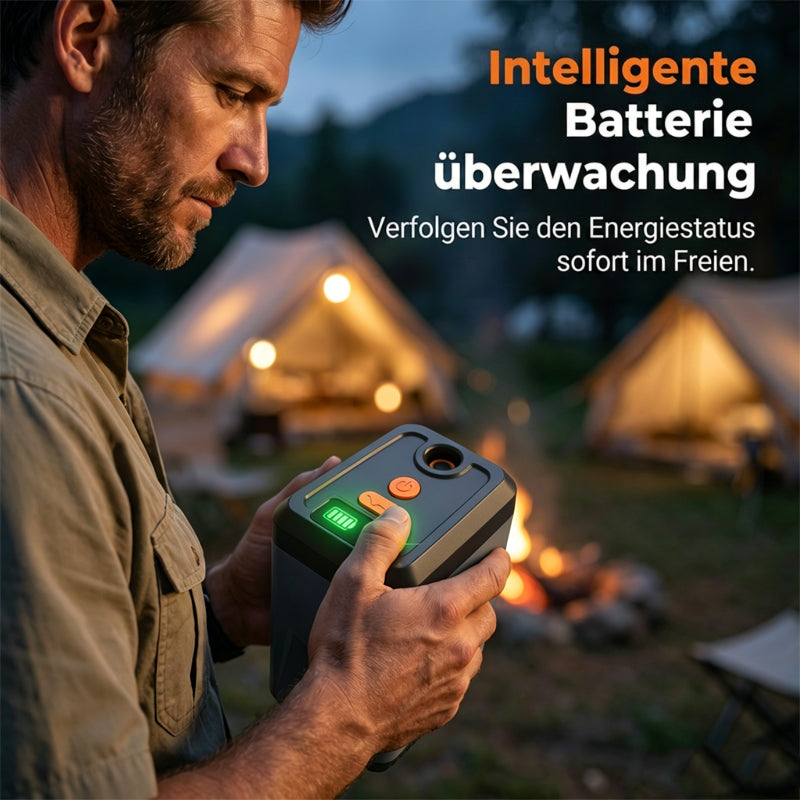 🚿 Kabelloser tragbarer Duschbooster – selbstansaugend, USB-C aufladbar & vielseitig für Camping, Baustelle & Outdoor 🔋