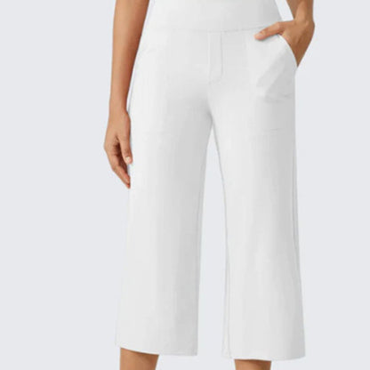 👖 50% RABATT! 🌸 Damen lässige weite Bein Caprihose – Leicht, luftig & vielseitig – Perfekt für warme Tage, Strand oder Freizeit – bequemer Begleiter mit Stil ☀️✨