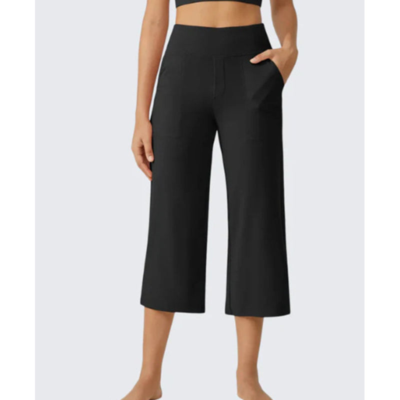 👖 50% RABATT! 🌸 Damen lässige weite Bein Caprihose – Leicht, luftig & vielseitig – Perfekt für warme Tage, Strand oder Freizeit – bequemer Begleiter mit Stil ☀️✨