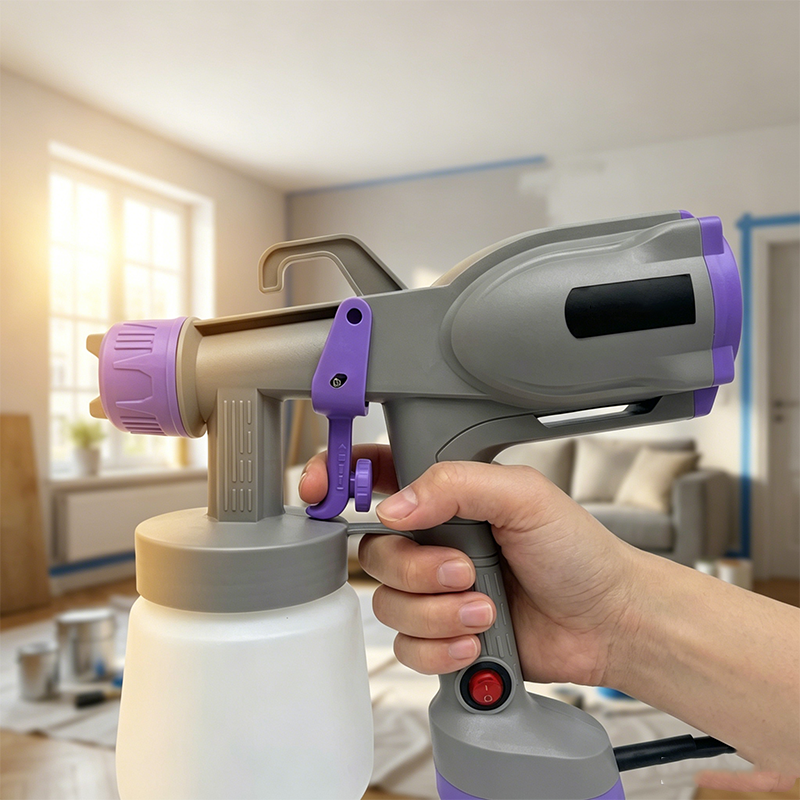 🎨⚡ 50% RABATT! Elektrische Farbsprühpistole – Mit 5 Düsen, einstellbarer Sprühmenge & breitem Sprühbild – Ideal für Wände, Möbel & DIY-Projekte ✨
