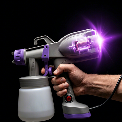 🎨⚡ 50% RABATT! Elektrische Farbsprühpistole – Mit 5 Düsen, einstellbarer Sprühmenge & breitem Sprühbild – Ideal für Wände, Möbel & DIY-Projekte ✨