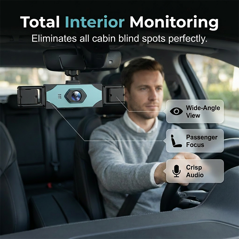 📹 50% RABATT! 🎉 4-Kanal-Dashcam mit 360°-Schutz – Rundumsicht & Nachtsicht – Ideal für sicheres Fahren und Parken – 1080P, Loop-Aufnahme & Bewegungsmelder 🚗🔒✨