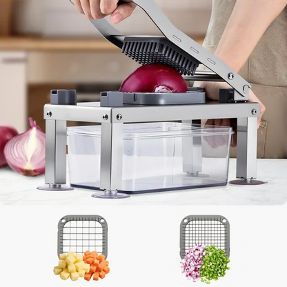 Multifunktionaler 9-Klingen-Food-Zerkleinerer mit Aufbewahrungsbehälter