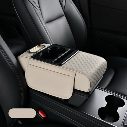 📢📢 50 % RABATT🚗 5-in-1 Auto-Armlehnen-Organizer – Konsolenpolster mit Aufbewahrungstaschen, Getränkehalter & Handyfach