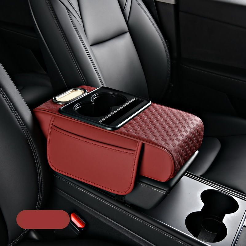 📢📢 50 % RABATT🚗 5-in-1 Auto-Armlehnen-Organizer – Konsolenpolster mit Aufbewahrungstaschen, Getränkehalter & Handyfach