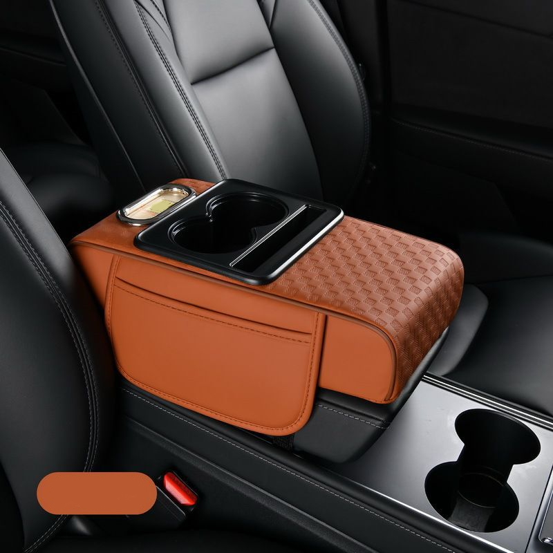 📢📢 50 % RABATT🚗 5-in-1 Auto-Armlehnen-Organizer – Konsolenpolster mit Aufbewahrungstaschen, Getränkehalter & Handyfach