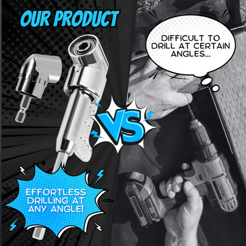 🔧 50% RABATT! 🔩 105-Grad-Winkelbohrer-Adapter-Set – Für enge Stellen & präzises Bohren – Kompatibel mit den meisten Bohrmaschinen – ideal für Möbelbau, Elektroinstallation & Heimwerkerprojekte 🛠️✨
