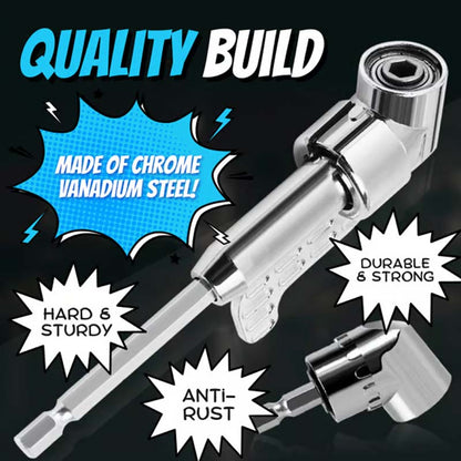 🔧 50% RABATT! 🔩 105-Grad-Winkelbohrer-Adapter-Set – Für enge Stellen & präzises Bohren – Kompatibel mit den meisten Bohrmaschinen – ideal für Möbelbau, Elektroinstallation & Heimwerkerprojekte 🛠️✨
