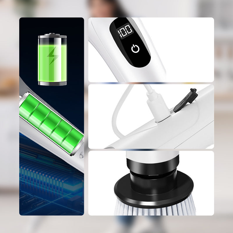 🧹 ZEITLICH BEGRENZT 50% RABATT! ✨ 8-in-1 Elektrische Reinigungsbürste Set – Arbeitserleichternd, Kabellos, Multiszenen 🌊