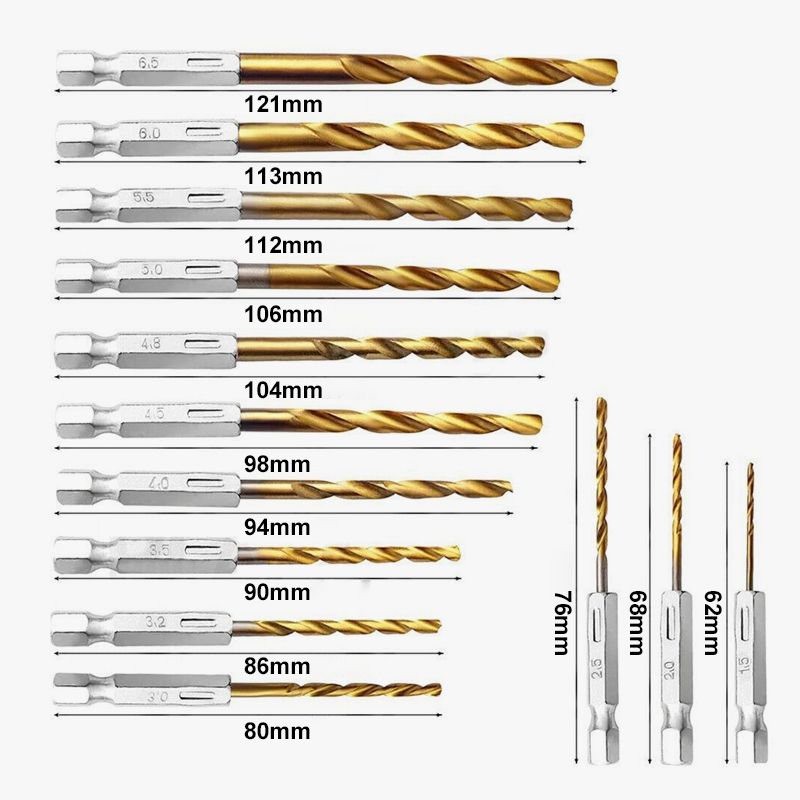 🔧13-teiliges Universal-Bohrer-Set
