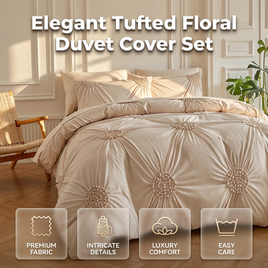 ✨ Elegantes Bettwäsche-Set mit edlem Falten-Design – stilvoller Komfort für dein Schlafzimmer