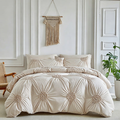 ✨ Elegantes Bettwäsche-Set mit edlem Falten-Design – stilvoller Komfort für dein Schlafzimmer