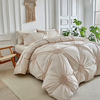 ✨ Elegantes Bettwäsche-Set mit edlem Falten-Design – stilvoller Komfort für dein Schlafzimmer