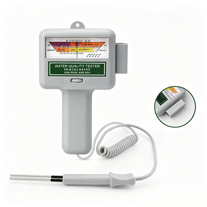 🔬💧2-in-1 Poolwasser pH- & Chlor-Tester – Digitale Messung von pH-Wert & Chlorgehalt – Schnell, wasserdicht & ideal für Swimmingpools, Whirlpools & Spa ✨