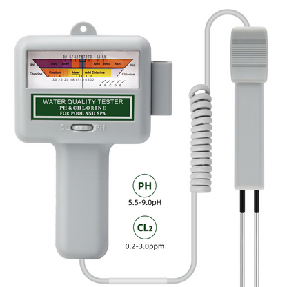 🔬💧2-in-1 Poolwasser pH- & Chlor-Tester – Digitale Messung von pH-Wert & Chlorgehalt – Schnell, wasserdicht & ideal für Swimmingpools, Whirlpools & Spa ✨