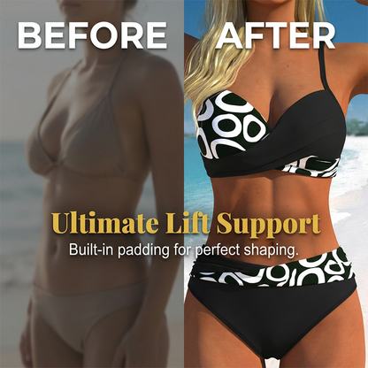 👙 Sommerlicher Bikini mit Print – sexy, zweiteilig & vielseitig für Strand, Pool und Sonnenbaden 🌺☀️