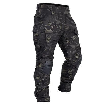 Herren-Taktische Cargo-Hose mit Knieschützern