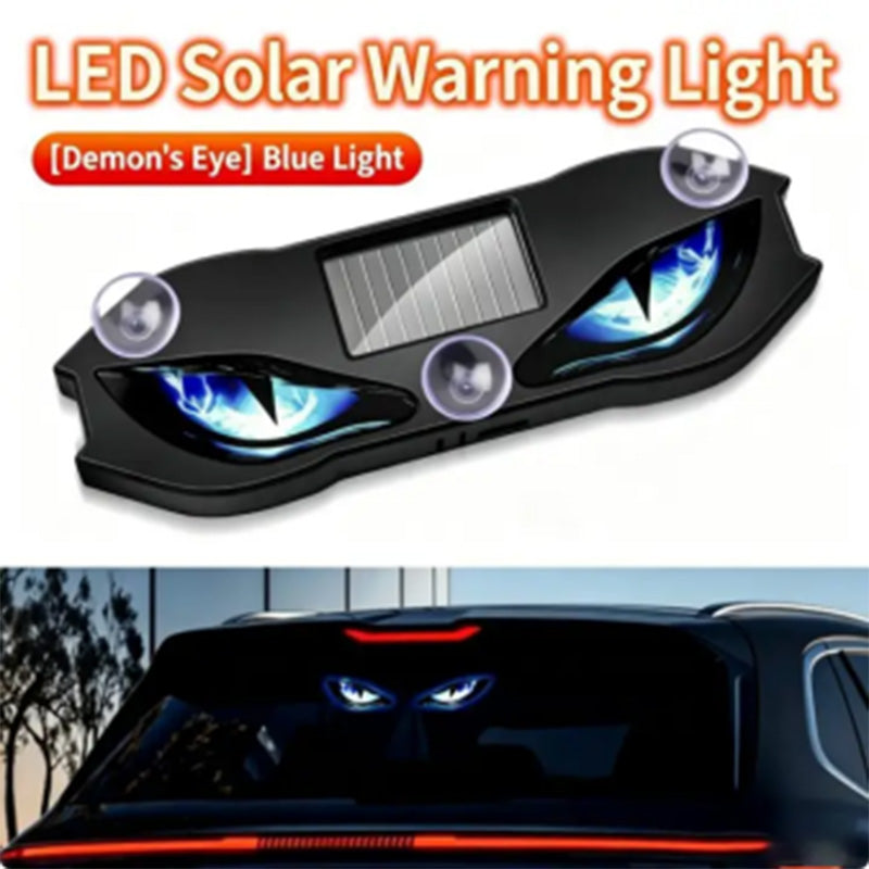 Solarbetriebene LED-Warnleuchte fürs Auto