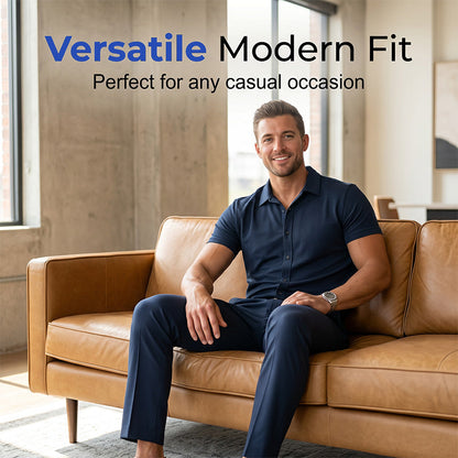 👔 50% RABATT! 🌿 Herren Zweiteiler – Leichter Casual-Anzug aus atmungsaktivem Stoff – Perfekt für Sommer, Hochzeit oder Büro – lässig-elegant mit Komfort ✨👖🌞