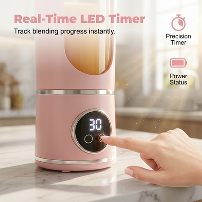 🥤 Tragbarer Smoothie-Maker 🍓 USB-Wiederaufladbar, Kabellos & Ideal für Smoothies, Shakes und Säfte