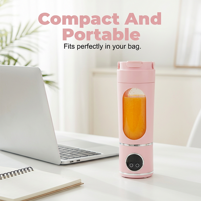 🥤 Tragbarer Smoothie-Maker 🍓 USB-Wiederaufladbar, Kabellos & Ideal für Smoothies, Shakes und Säfte