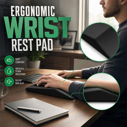 🖐️ Ergonomische Handgelenkauflage aus Memory-Schaum – Mehr Komfort beim Tippen & Arbeiten