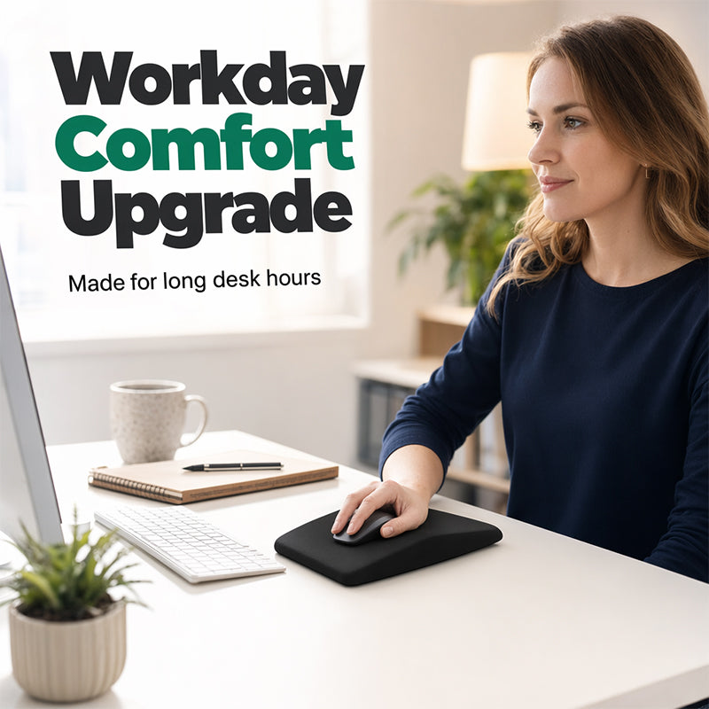 🖐️ Ergonomische Handgelenkauflage aus Memory-Schaum – Mehr Komfort beim Tippen & Arbeiten