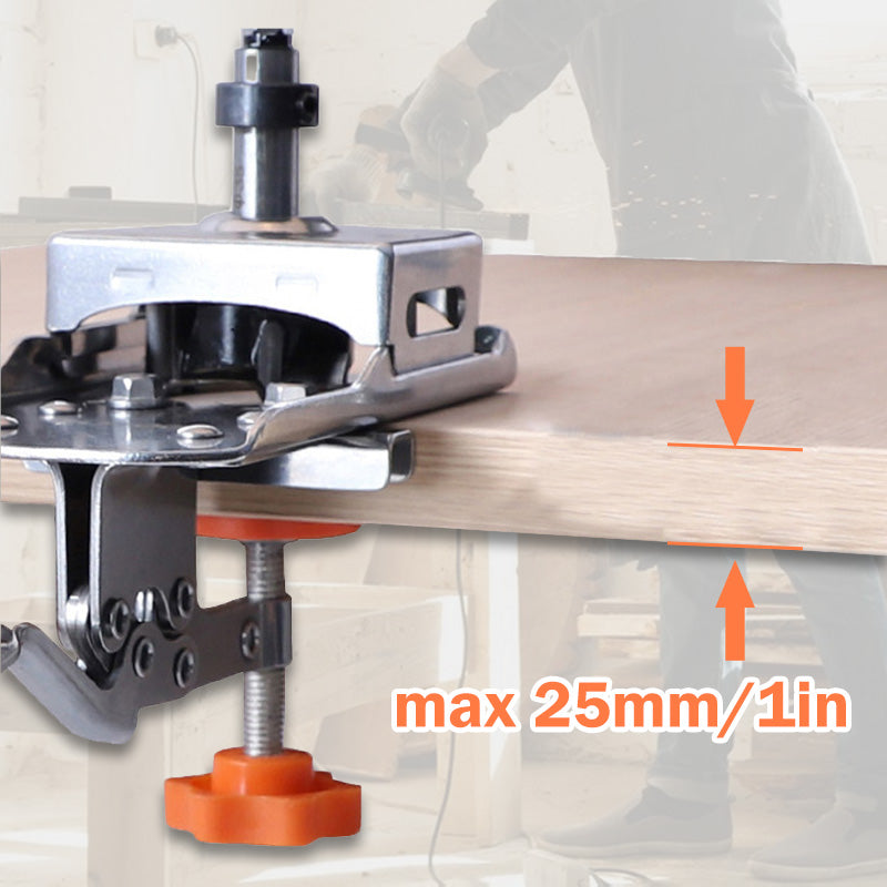 💪 35-mm-Scharnier-Bohrlehre mit Klemme – Präzisionshilfe für exakte Topfband-Bohrungen