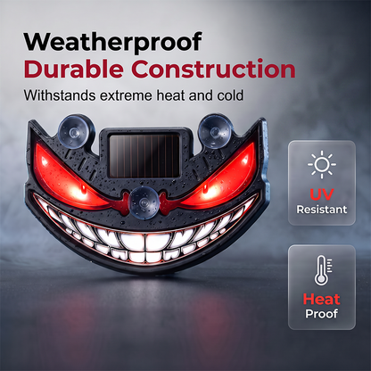 ☀️ Solar Teufelssauge LED Auto-Warnlicht – Vibrationssensor, USB & Solar-Aufladung, Universelle Passform