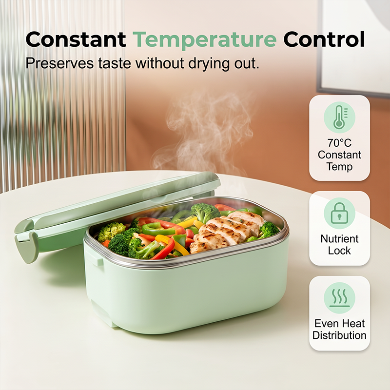 📢📢 50 % RABATT !! ⏰ Tragbare elektrische beheizte Lunchbox – Lebensmittelwärmer ohne Wasser