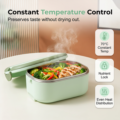 📢📢 50 % RABATT !! ⏰ Tragbare elektrische beheizte Lunchbox – Lebensmittelwärmer ohne Wasser
