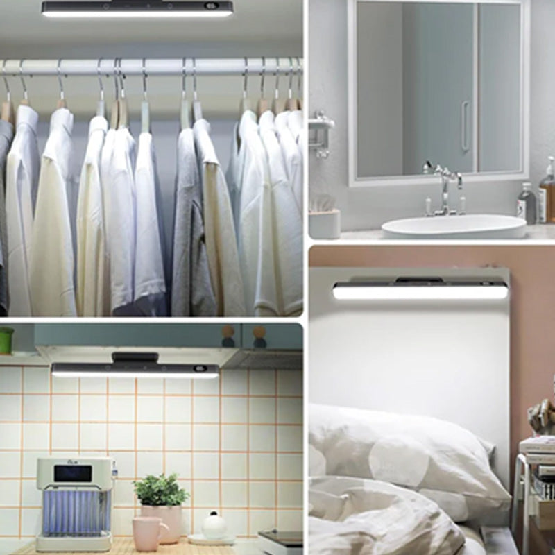 🔥 50% RABATT! 💡 Magnetische LED-Nachtleuchte ✨ Stufenlos Dimmbar, USB Wiederaufladbar & Kabellos für Schlafzimmer, Flur und Schrank