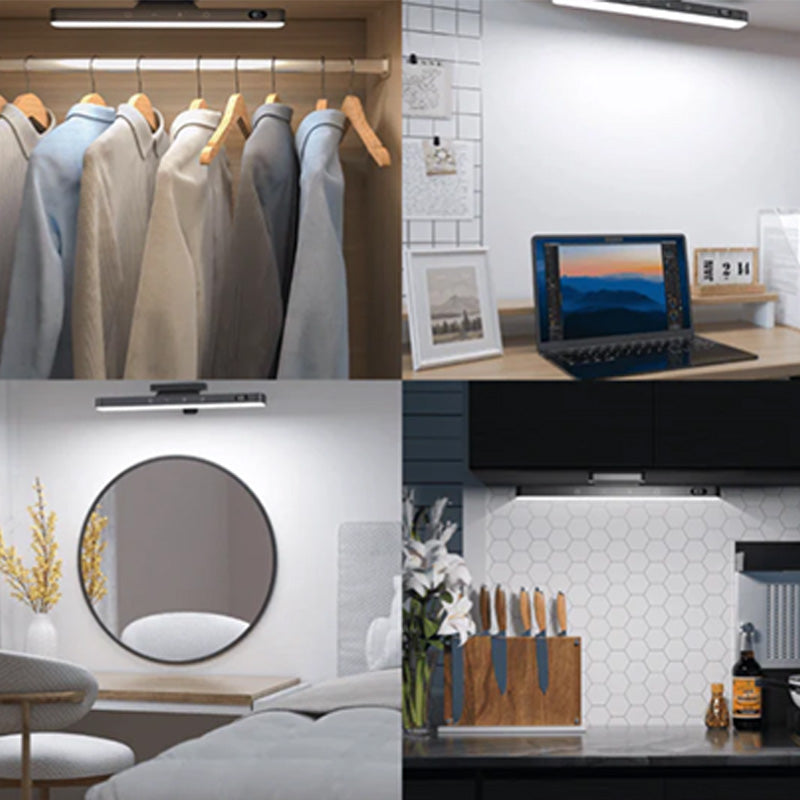 🔥 50% RABATT! 💡 Magnetische LED-Nachtleuchte ✨ Stufenlos Dimmbar, USB Wiederaufladbar & Kabellos für Schlafzimmer, Flur und Schrank
